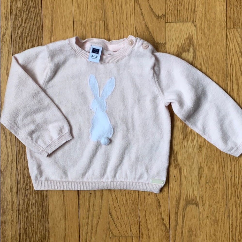 Janie and Jack Bunny Sweater 12-18 mos